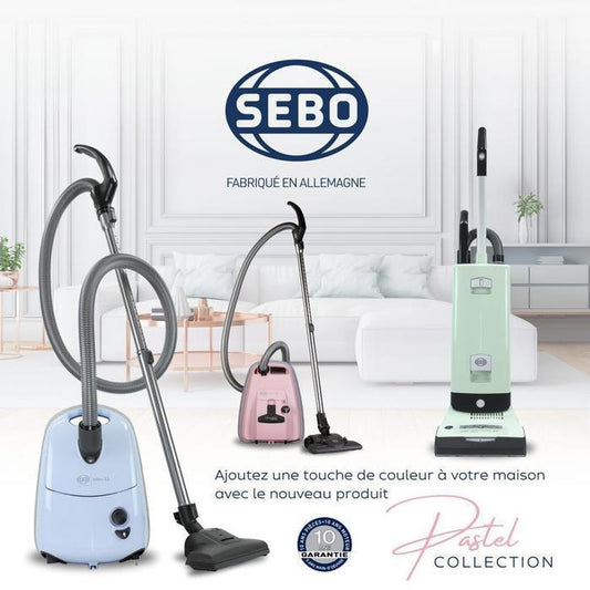 SEBO AIRBELT E2 Turbo Pastel Mint Canister Vacuum