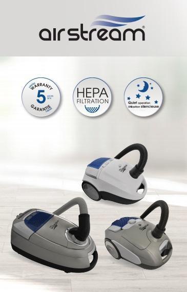 Airstream - Canister Vacuum. AS200. 1400 Watts