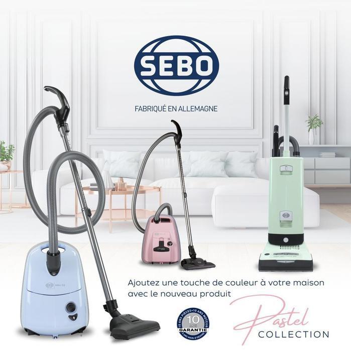 SEBO AIRBELT E1 Kombi Pastel White Canister Vacuum