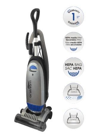 Airstream - Upright Vacuum, AS600. With HEPA bag and filter.