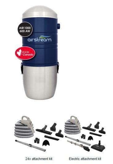 Airstream - AIR1000 Central Vacuum with hybrid HEPA filtration