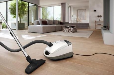 Miele Guard S1 Parquet Flex - Canister Vacuum Cleaners with Bag - Brilliant White