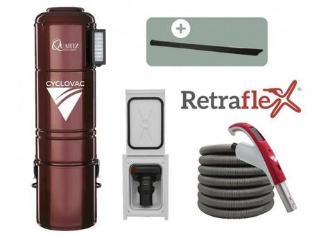 CYCLOVAC PRQUARTZPR-0X- Central vacuum Quartz Exclusive hybrid combo.