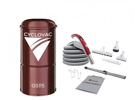 CYCLOVAC PROS115ON35XX- Central vacuum 115 with bag and 24V attachments kit - Hose 35 ft. combo
